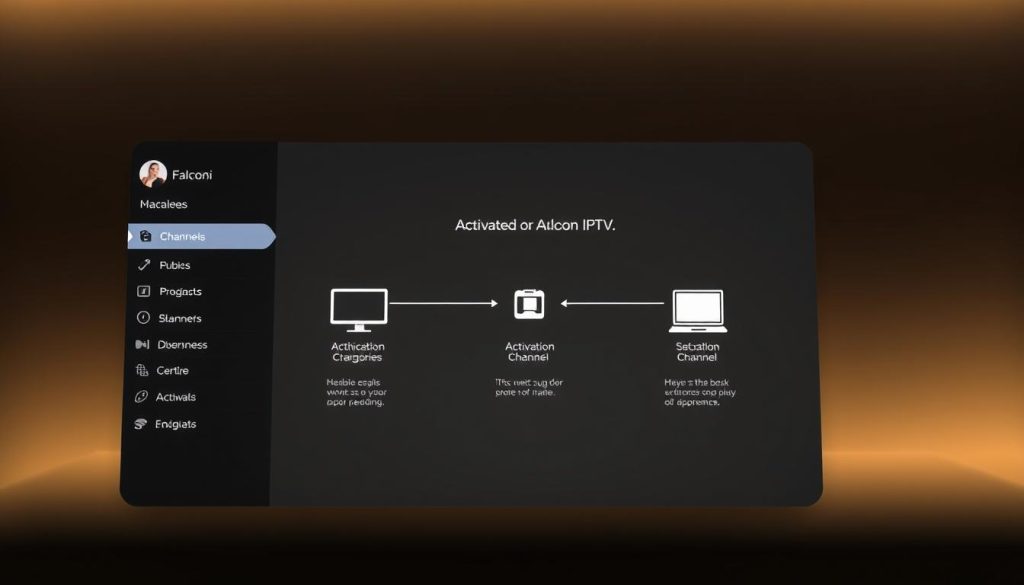إعداد تطبيق Falcon_IPTV