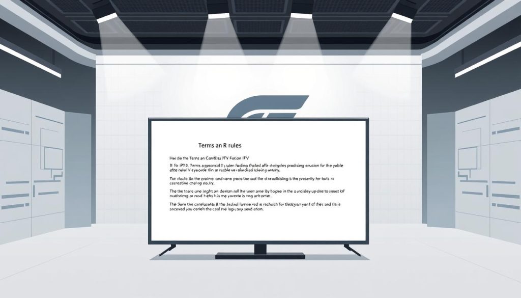 الشروط والقوانين لاستخدام Falcon IPTV