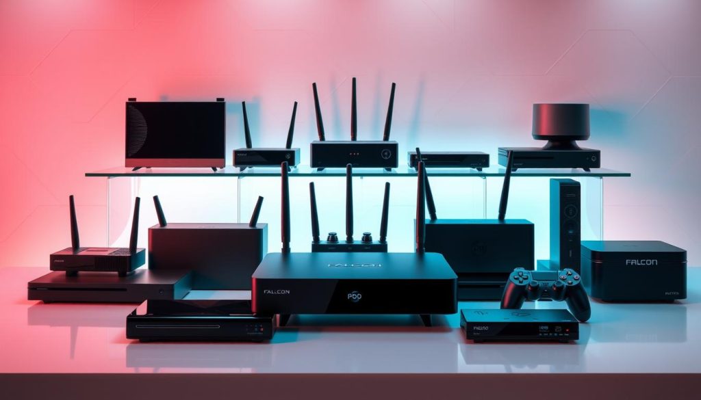 الأجهزة المتوافقة مع سيرفر فالكون