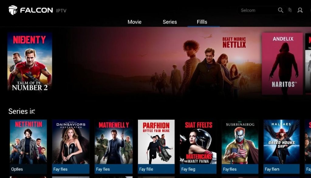 مكتبة أفلام ومسلسلات فالكون IPTV