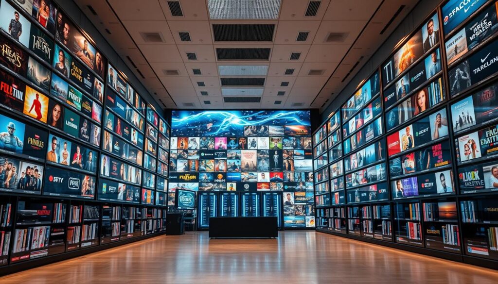 مكتبة ضخمة من القنوات والأفلام مكتبة ضخمة من القنوات والأفلام