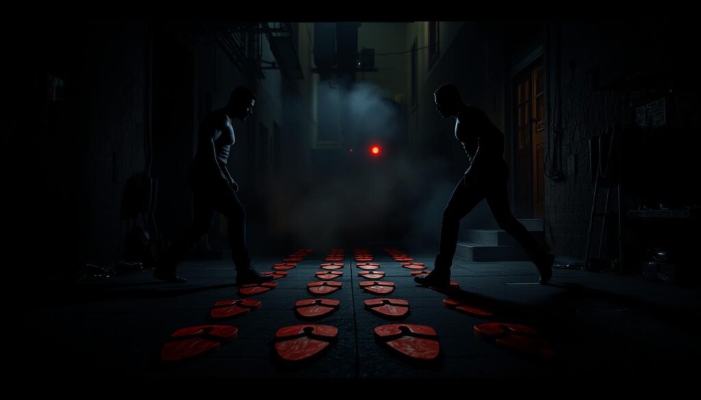 المواجهة في الخطوات الحمراء