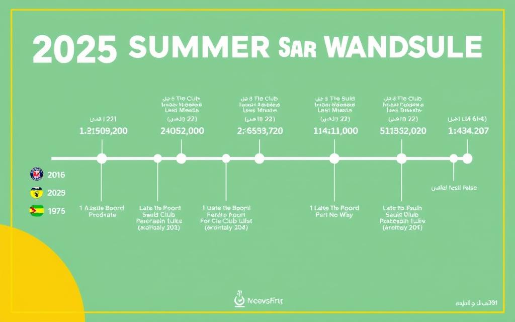 جدول زمني للانتقالات الصيفية للاندية السعودية 2025