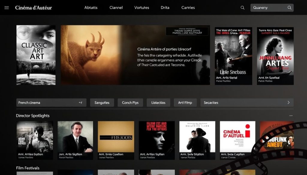 واجهة قناة Cinéma d'Auteur للأفلام الفنية للبالغين +18