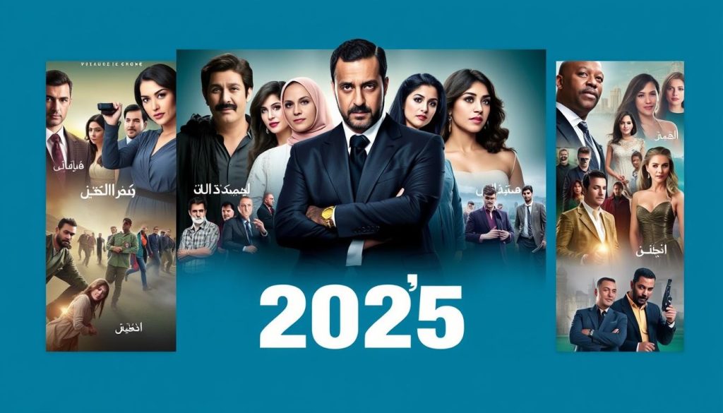 مجموعة من أفضل مسلسلات وأفلام عربية في 2025 معروضة بشكل فني