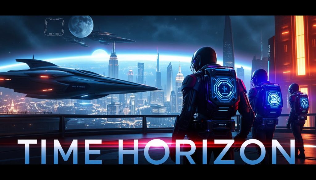 مشهد من مسلسل أفق الزمن، أحد أفضل برامج التلفزيون 2025 في فئة الخيال العلمي