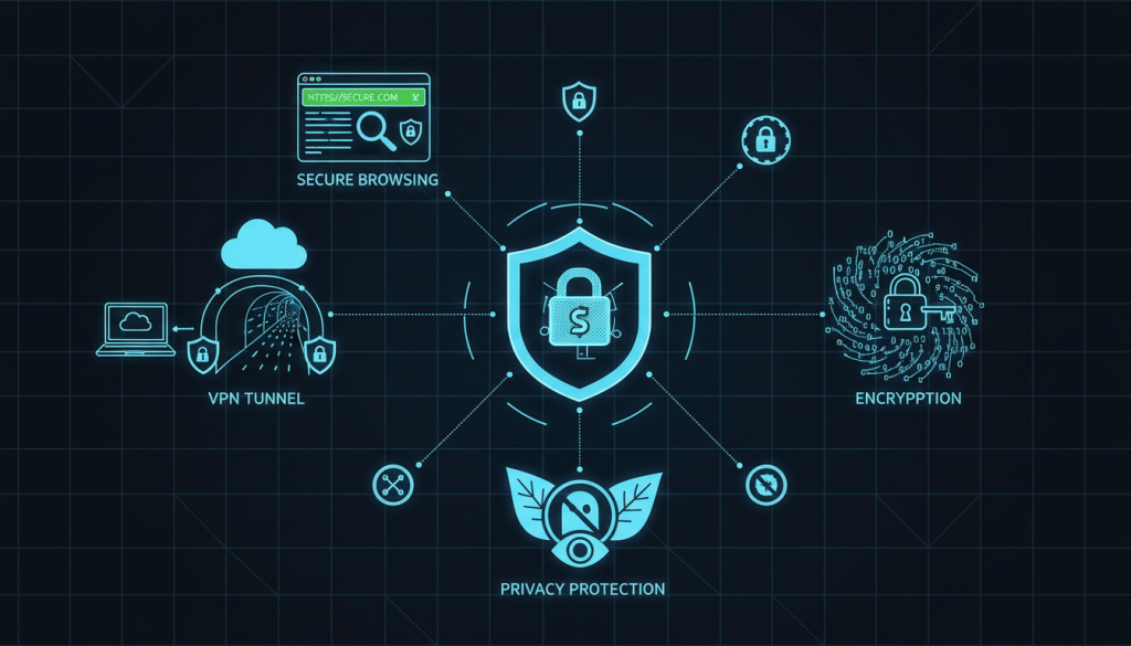 رسم توضيحي لمفاهيم الأمن السيبراني والخصوصية المتعلقة بأضخم مكتبة أفلام إباحية للبالغين