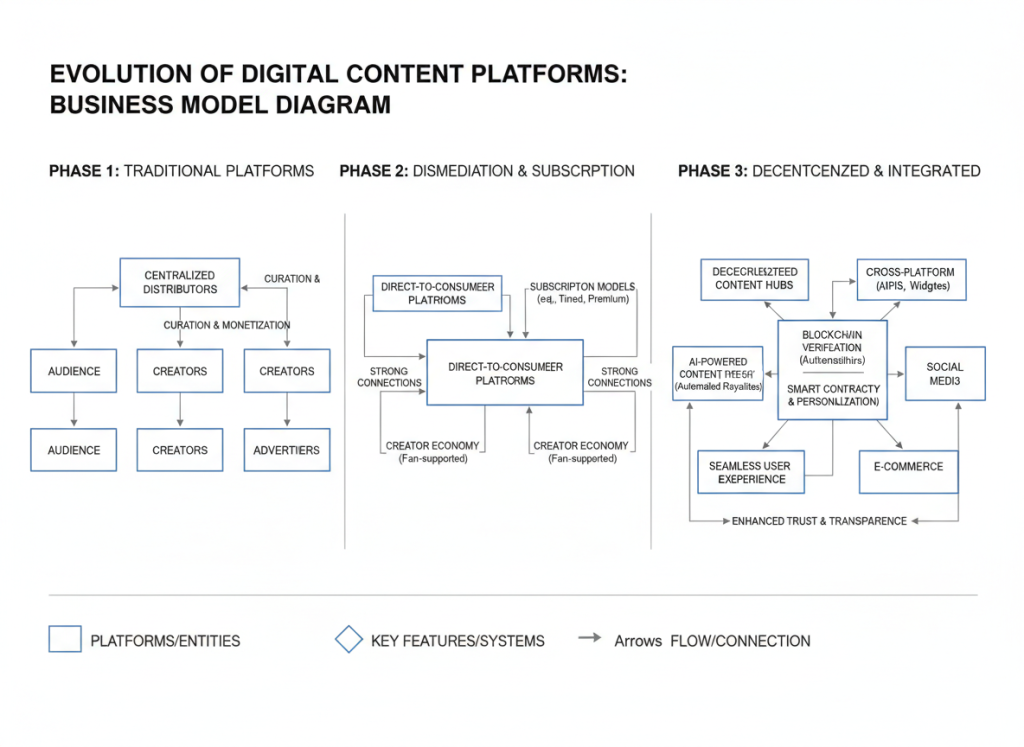 رسم توضيحي لنماذج الأعمال المستقبلية في مجال أضخم مكتبة أفلام إباحية للبالغين