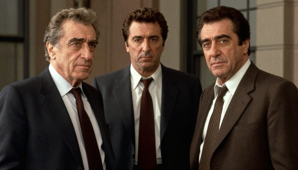 روبرت دي نيرو وآل باتشينو وجو بيشي في فيلم The Irishman