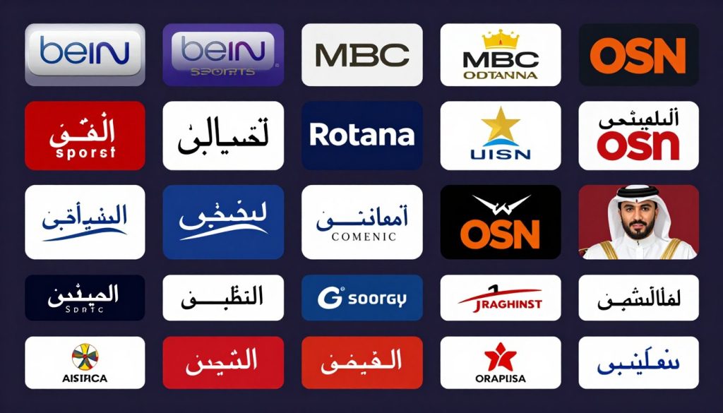مجموعة متنوعة من القنوات الرياضية والترفيهية المتاحة عبر خدمات IPTV
