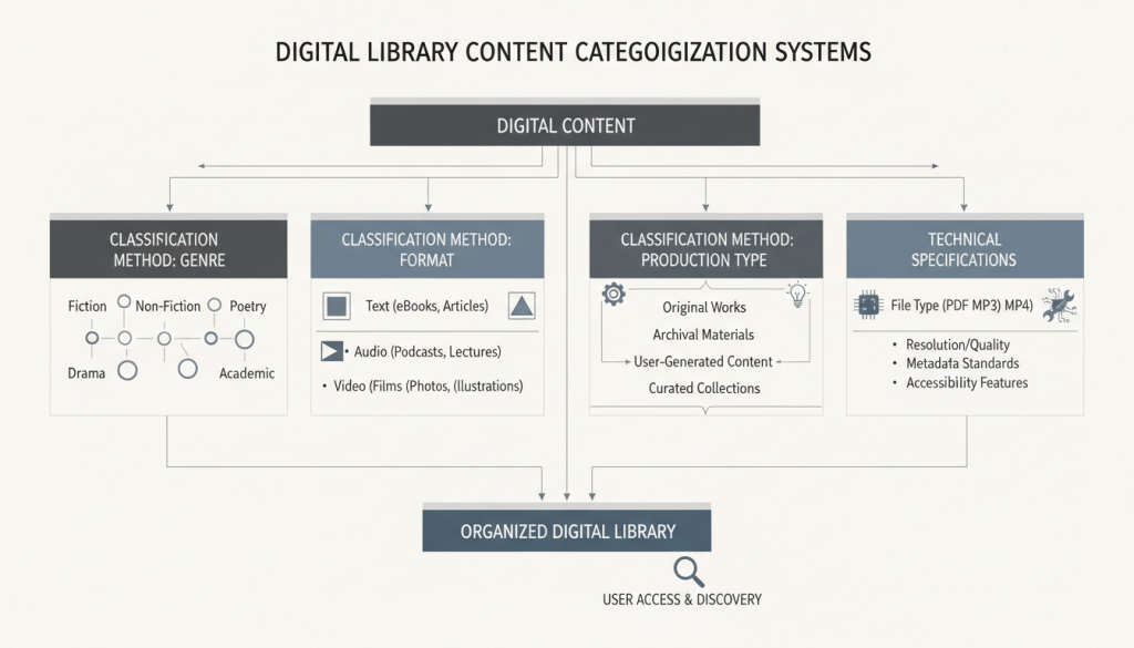 مخطط توضيحي للتصنيفات الشائعة في أضخم مكتبة أفلام إباحية للبالغين