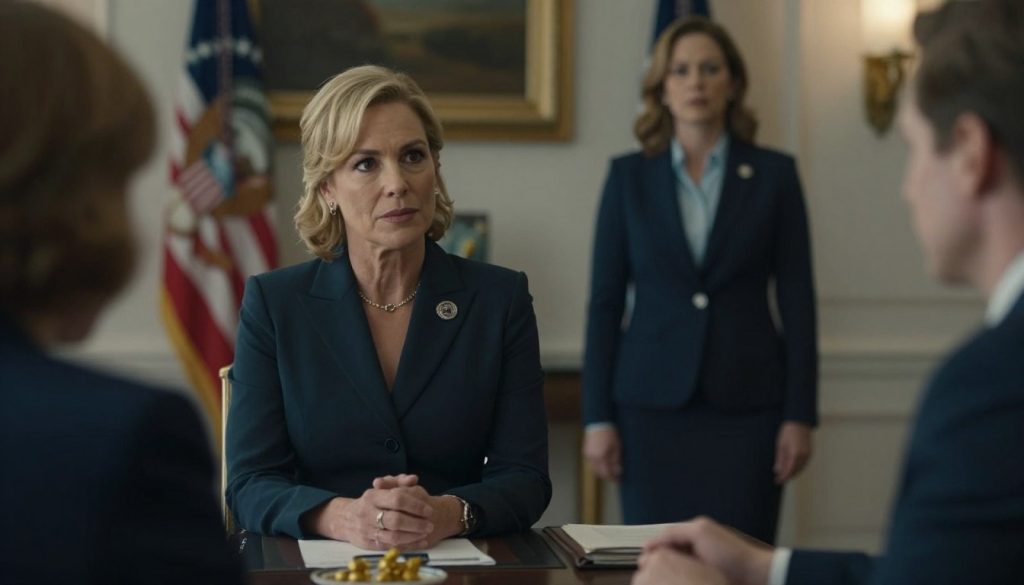 مشهد من الموسم الرابع من مسلسل الدبلوماسي ضمن أفضل عشر مسلسلات على نتفلكس في 2025