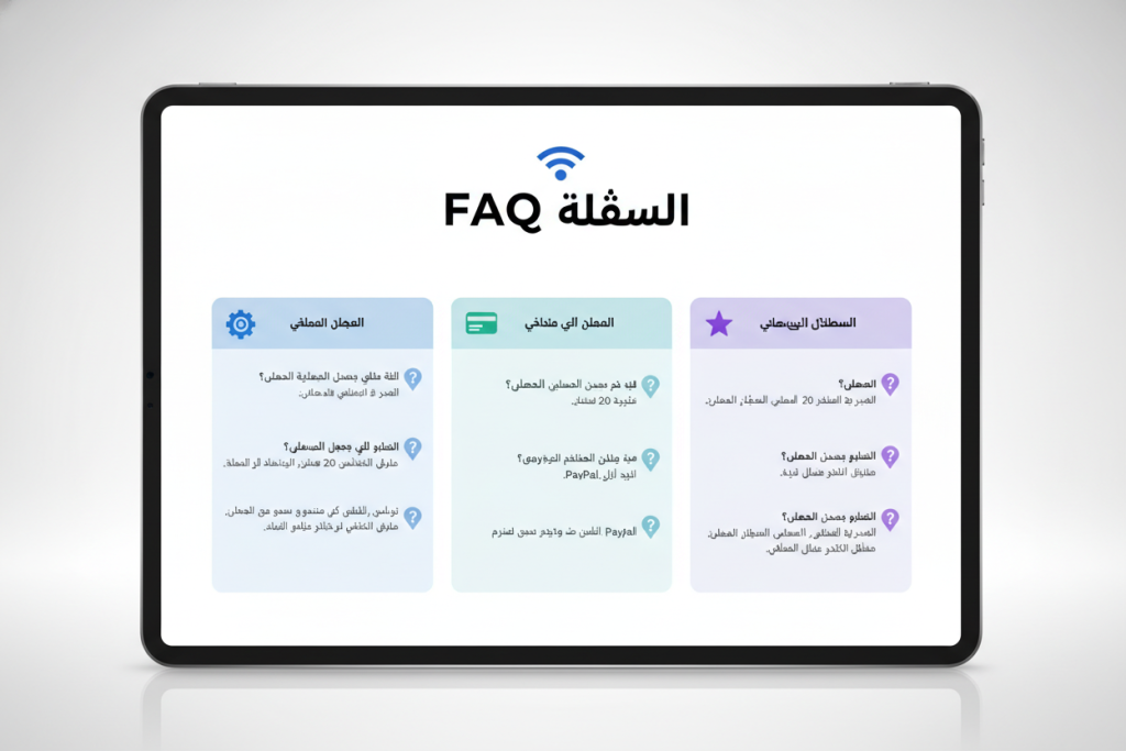 الأسئلة الشائعة حول مواصفات افضل اشتراك IPTV
