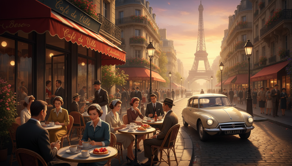 تفاصيل القصة وأجواء باريس في الخمسينيات