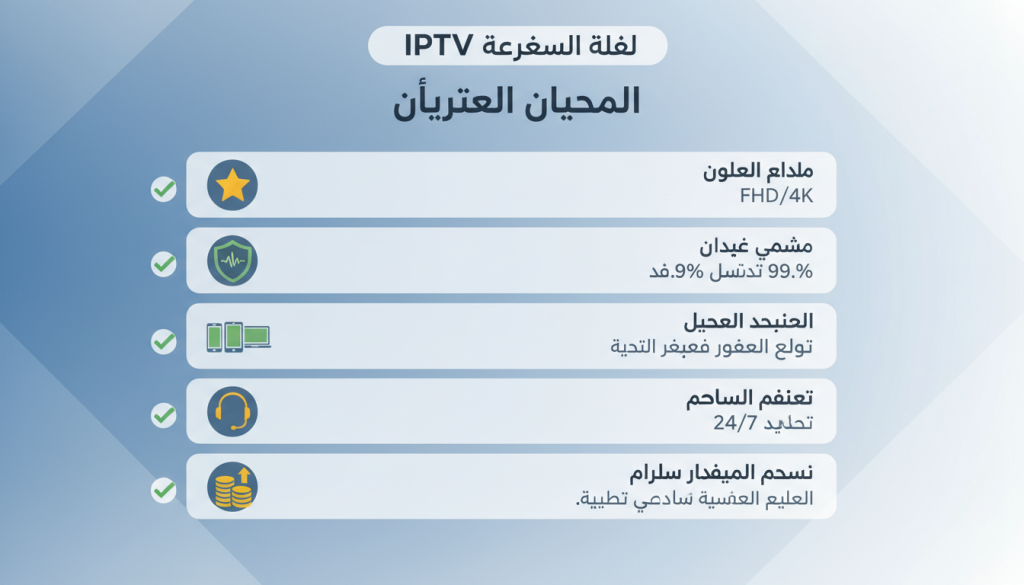 خلاصة مواصفات افضل اشتراك IPTV