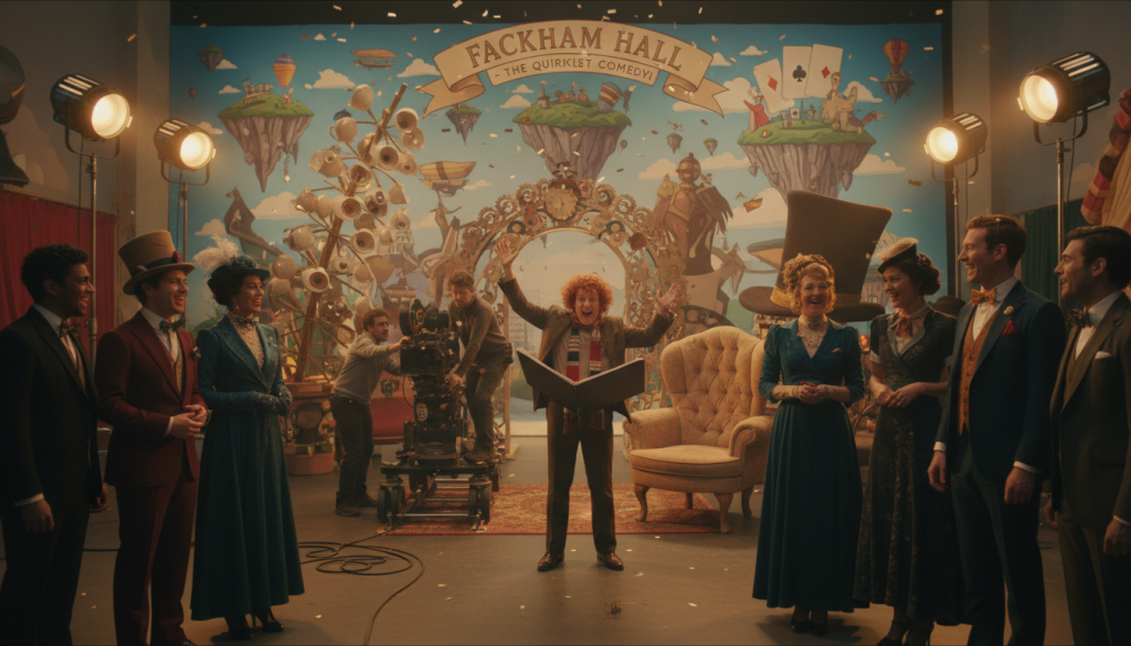 طاقم التمثيل والإخراج فيلم Fackham Hall