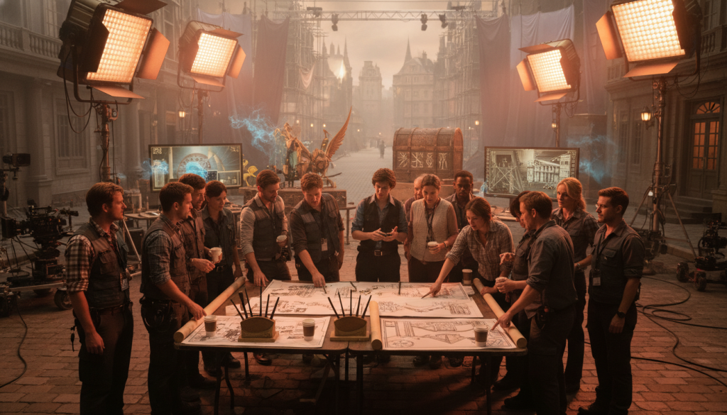 طاقم فيلم الوحوش المذهلة والإبداع