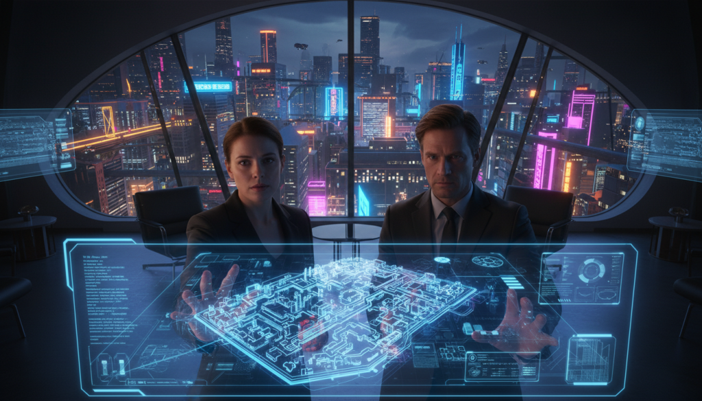 مشهد من الحلقة الأخيرة لمسلسل The Copenhagen Test