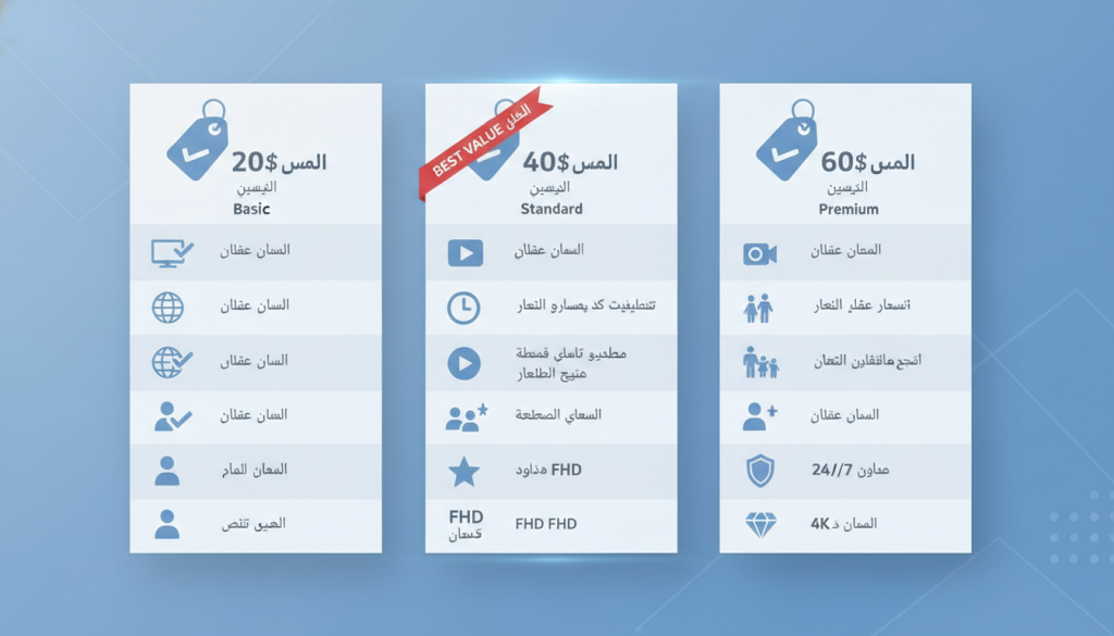 مقارنة بين أسعار وقيمة اشتراكات IPTV المختلفة